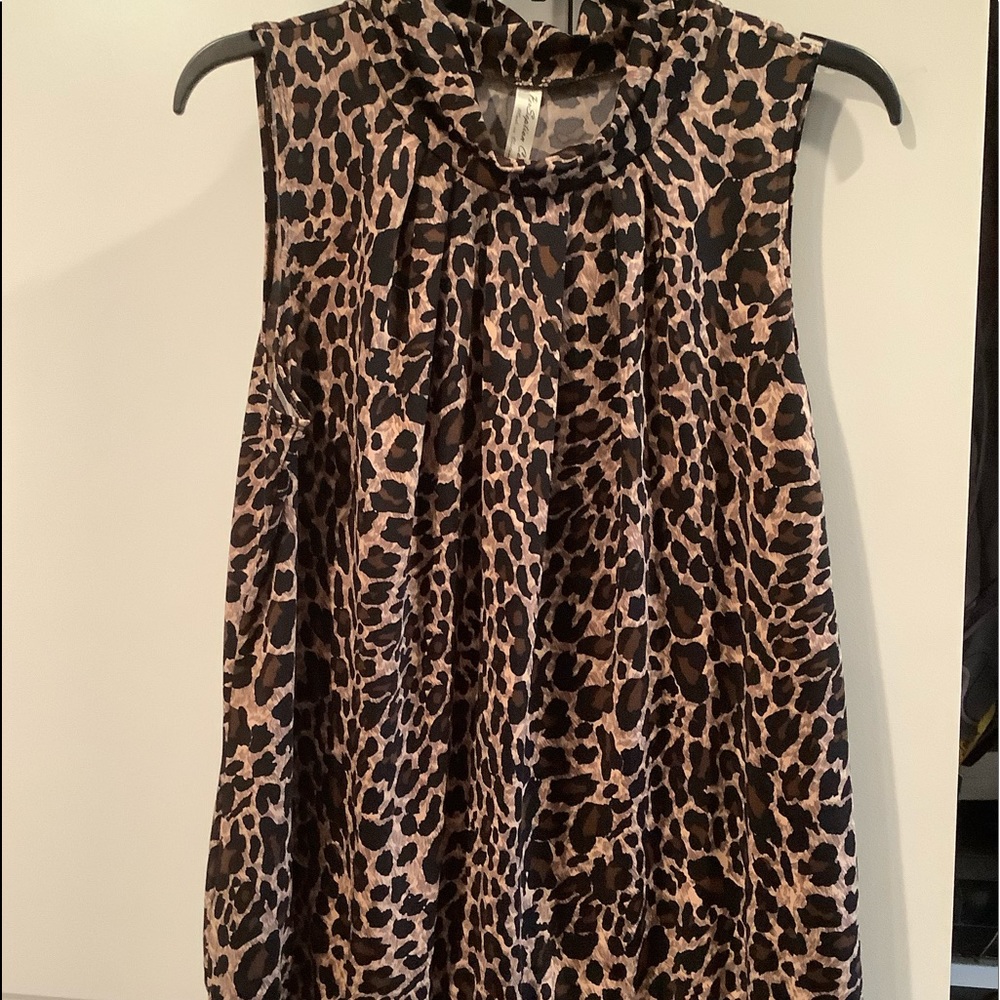 Sleeveless Mock Turtleneck Top